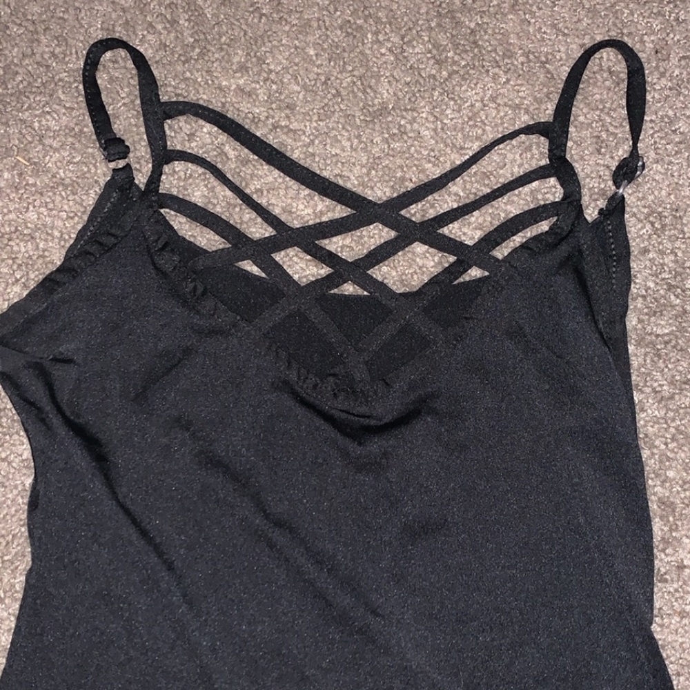Black tank top